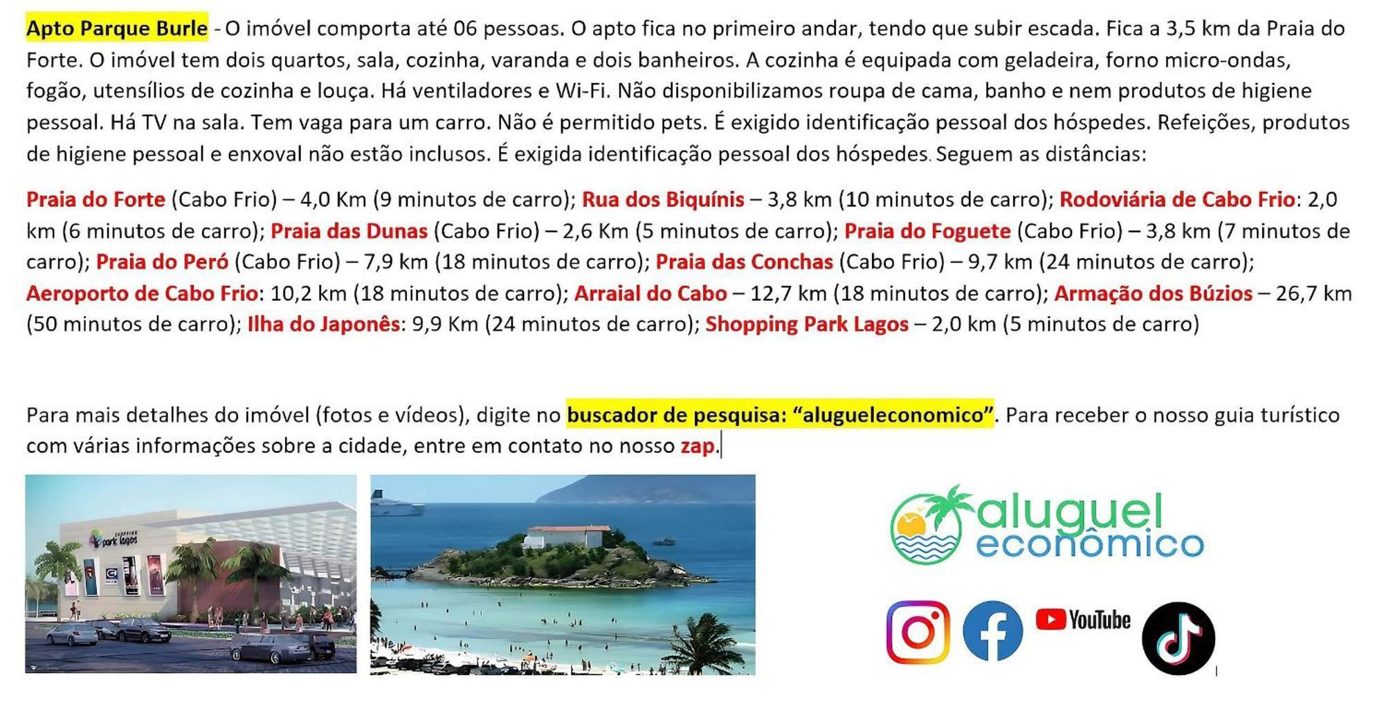 - Parque Burle - Aluguel Economico Cabo Frio